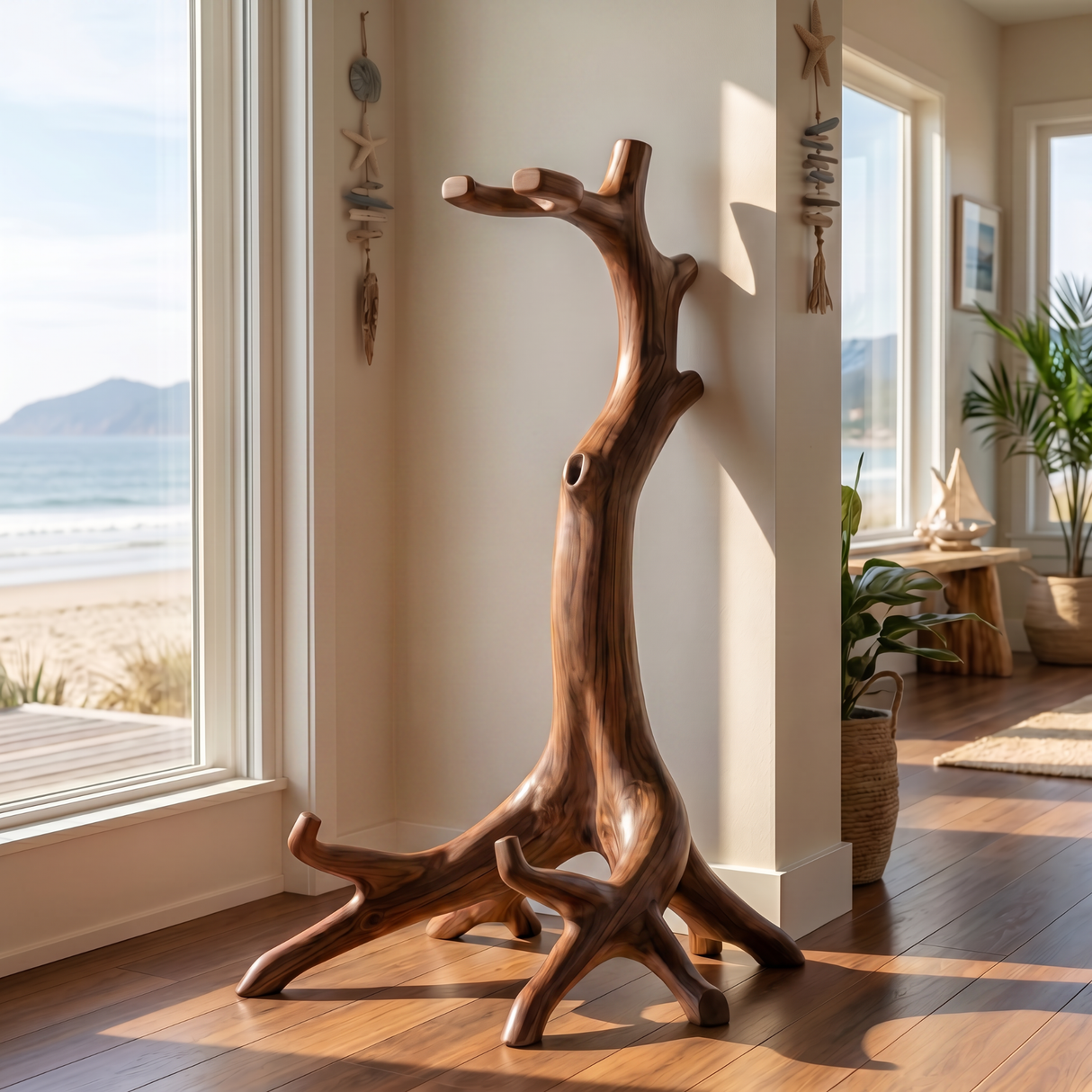 Organic Root Guitar Holder Handmade Wooden Instrument Stand