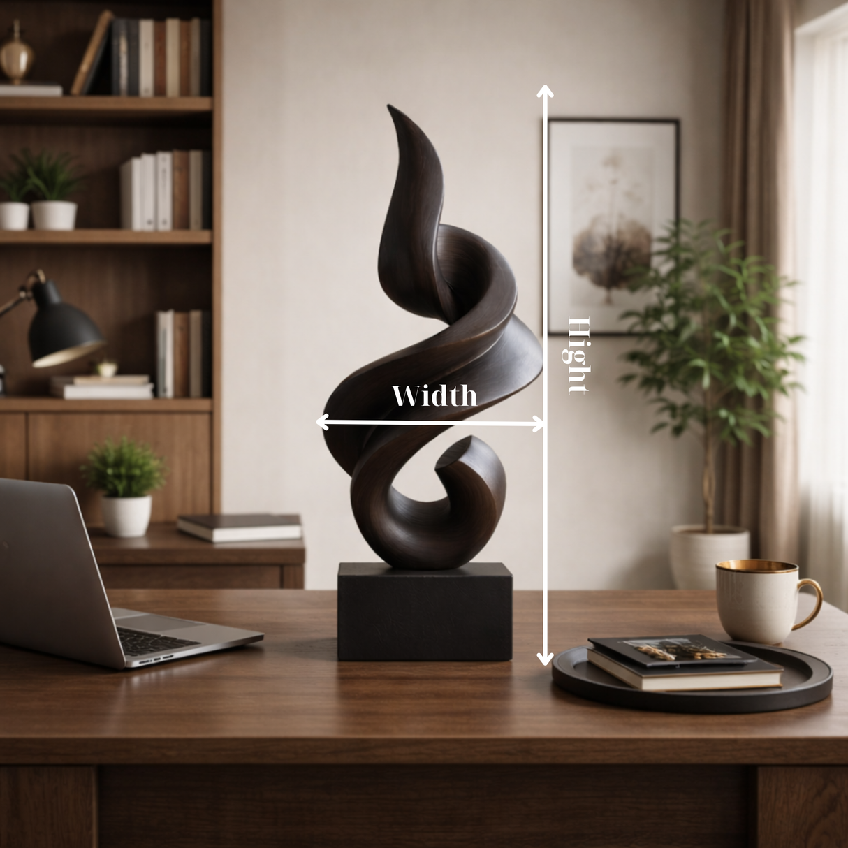 Modern Abstract Sculpture Contemporary Minimalist Table Decor