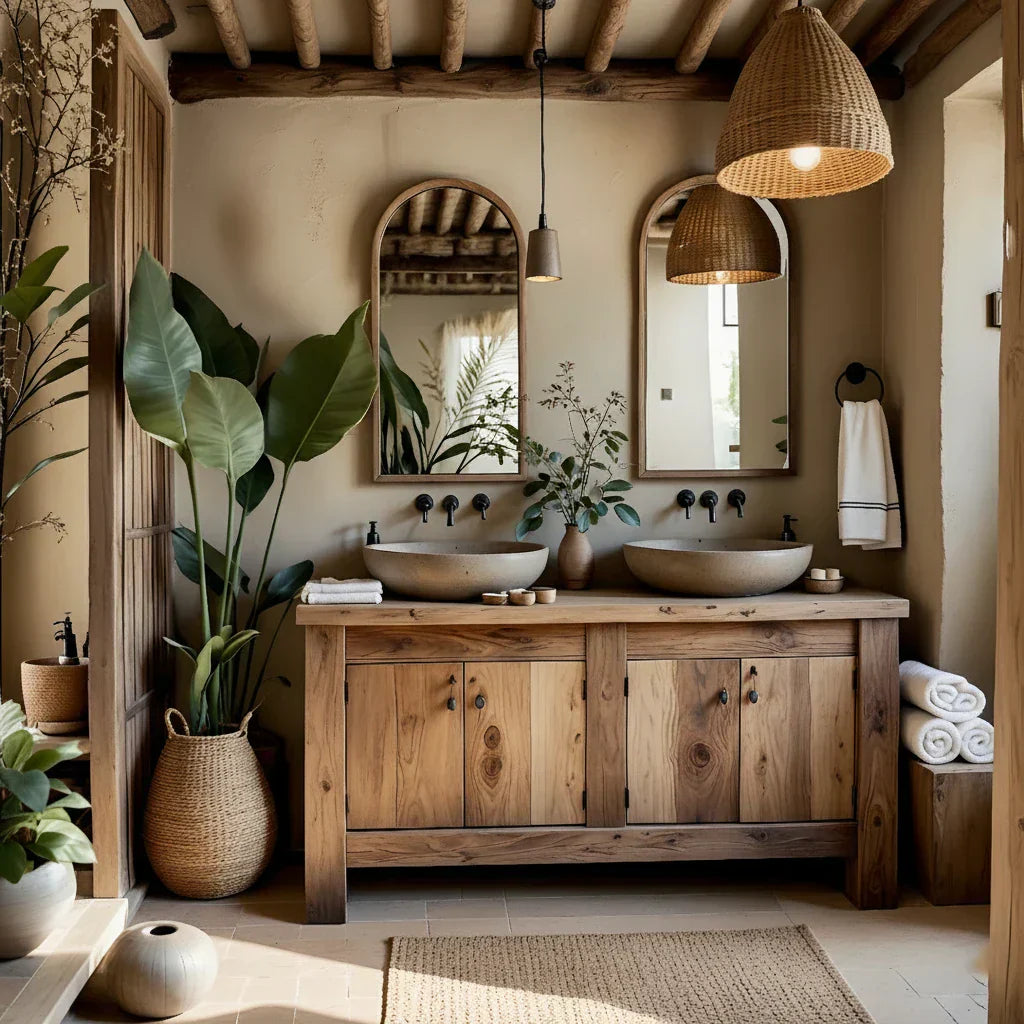 Solid Wood Vanity for Coastal Bathrooms