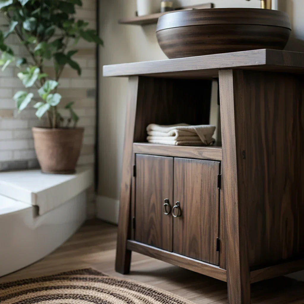 Solid Wood Bathroom Vanity for Spa-Inspired Bathrooms