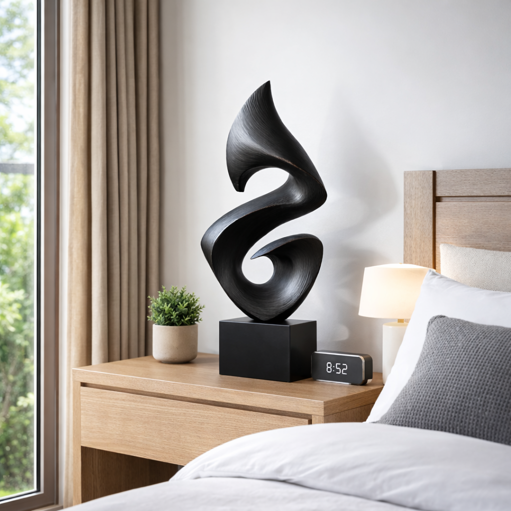 Abstract Spiral Sculpture Modern Minimalist Tabletop Decor