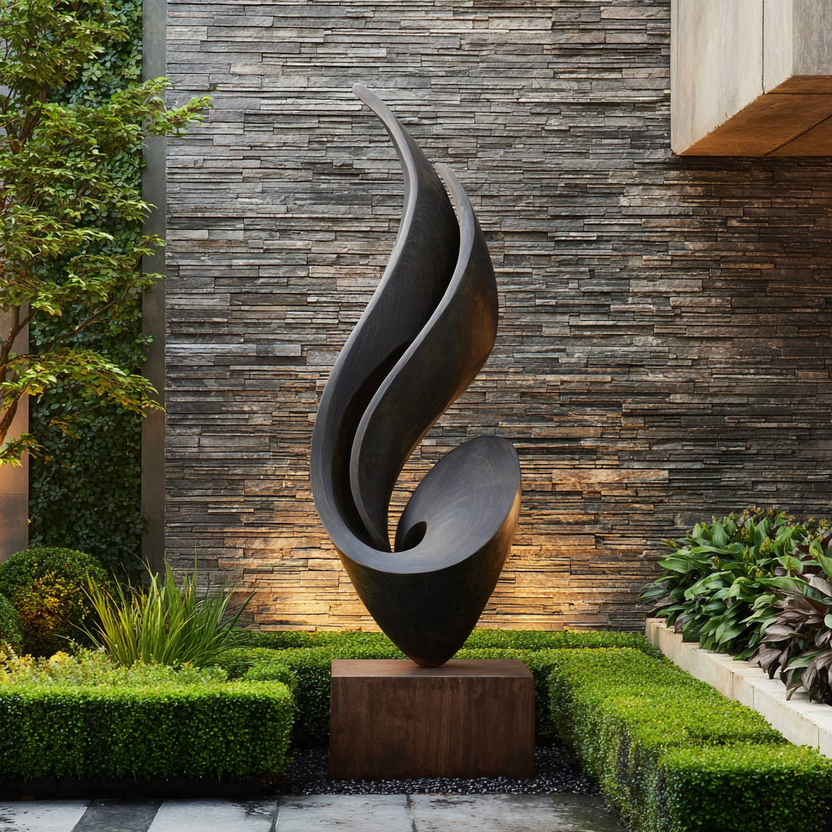 Large Abstract Floor Sculpture for Indoor and Outdoor Spaces