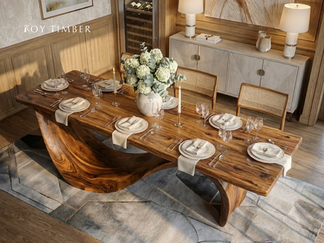 Minimalist Wood Dining Table - Simple Beauty For Everyday Dining