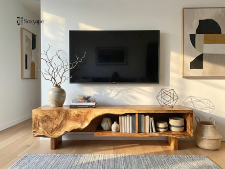 Antique TV Console - Timeless Style for a Warm and Elegant Living Room