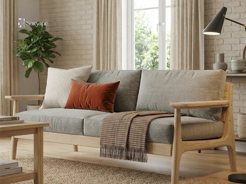 Handmade Wood Sofa Frame - Crafted Strength For Timeless Living Room Comfort