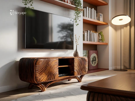 Wooden TV Stand With Storage - Smart Style for an Organized Living Room