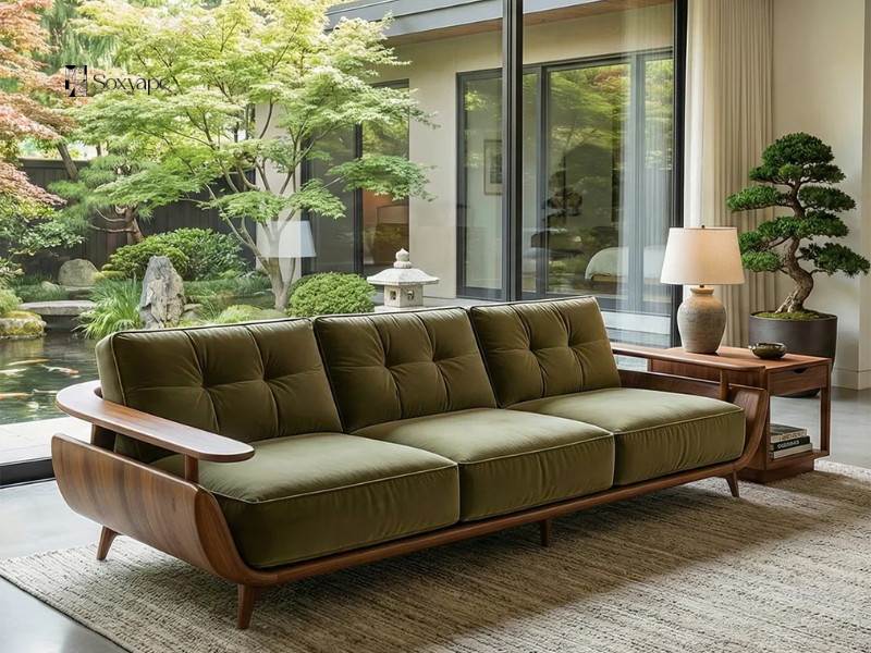 Natural Wood Sofa Design - Timeless Comfort For Warm Modern Living