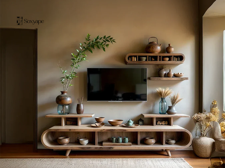 Wooden TV Cabinet - Timeless Storage for a Warm and Stylish Living Room