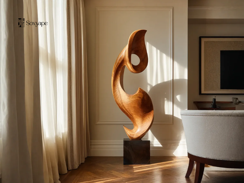 Minimalist Wooden Abstract Sculpture Home Decor - Where Simplicity Meets Artistic Expression