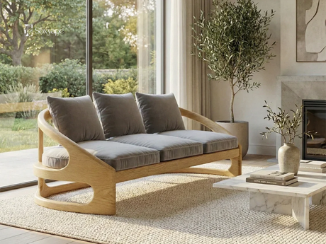 Wood Sofa For Living Room - Natural Comfort For Everyday American Homes