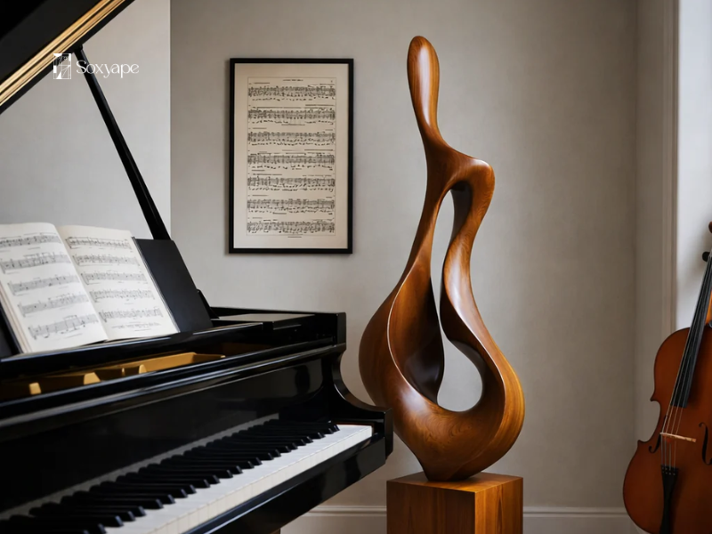 Modern Wooden Abstract Sculpture Decor - Elevating Contemporary Spaces With Organic Art