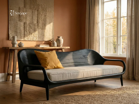 Comfortable Wood Sofa Seating - Natural Support For Everyday Living Room Comfort