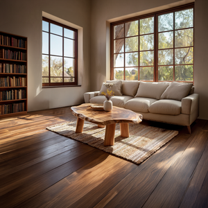 Natural Live Edge Wood Coffee Table Rustic Modern