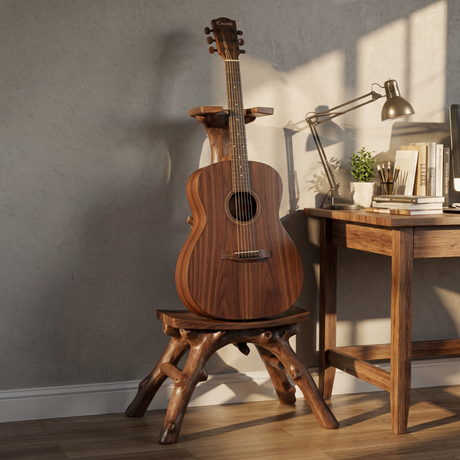 Driftwood Guitar Holder Handmade Wooden Floor Stand