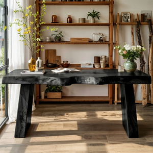 Handmade Live Edge Wood Table Solid Wood Slab Desk