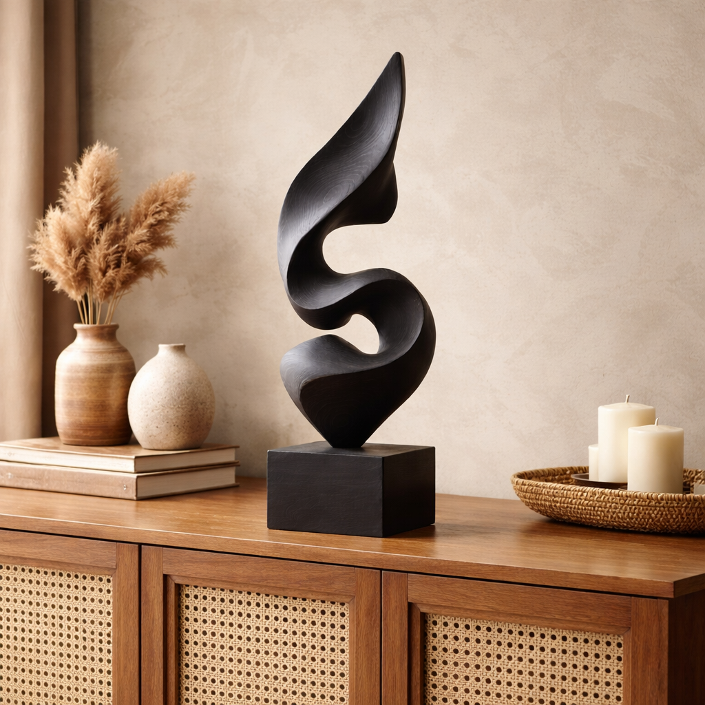 Abstract Modern Sculpture Minimalist Tabletop Art Decor