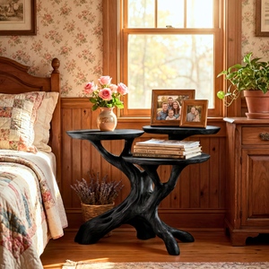 Tree Root Bathroom Shelf Handmade Wooden Spa Organizer