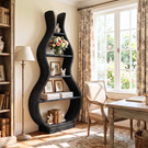 Handmade Organic Wooden Floor Shelf Sculptural Storage Display