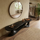 Handcrafted Organic Wood Console Table Sculptural Modern Entryway Table