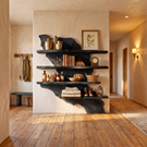 Wooden Wall Shelf Handmade Solid Wood Kitchen Display Shelves