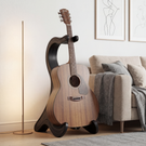 Sculptural Wooden Guitar Stand Modern Acoustic Display Holder