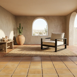 Solid Wood Lounge Chair with Cushion Handmade Wooden Armchair