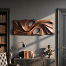 Wall Sculpture Abstract Flow with Organic Curves and Open Forms
