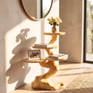 Tree Root Pedestal Side Table Handmade Wooden Display Stand