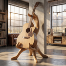 Rootform Guitar Holder Handmade Wooden Floor Stand