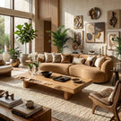 Live-Edge Solid-Wood Coffee Table for Japandi Living Rooms