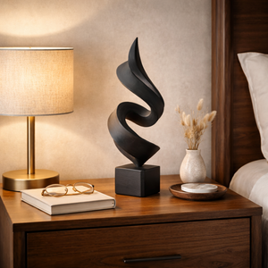 Abstract Ribbon Sculpture Modern Minimalist Tabletop Decor