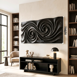 Whirlwind Grain Wood Wall Sculpture