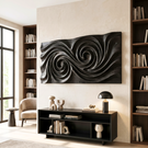 Whirlwind Grain Wood Wall Sculpture