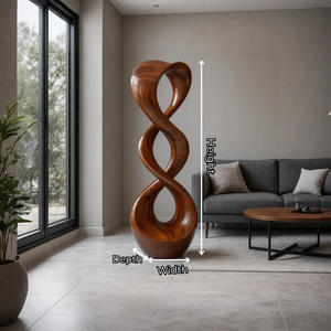 Sculptural Solid Wood Infinity Form for Hospitality and Gallery Settings