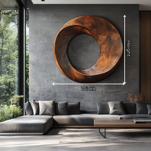 Modern Twist Solid Wood Wall Sculpture for Living Room