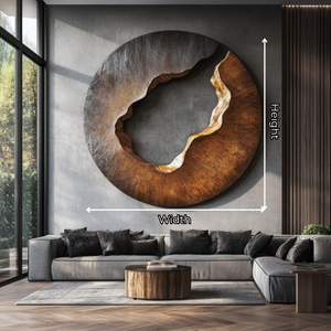 Contemporary Solid Wood Wall Sculpture for Living Room Interiors