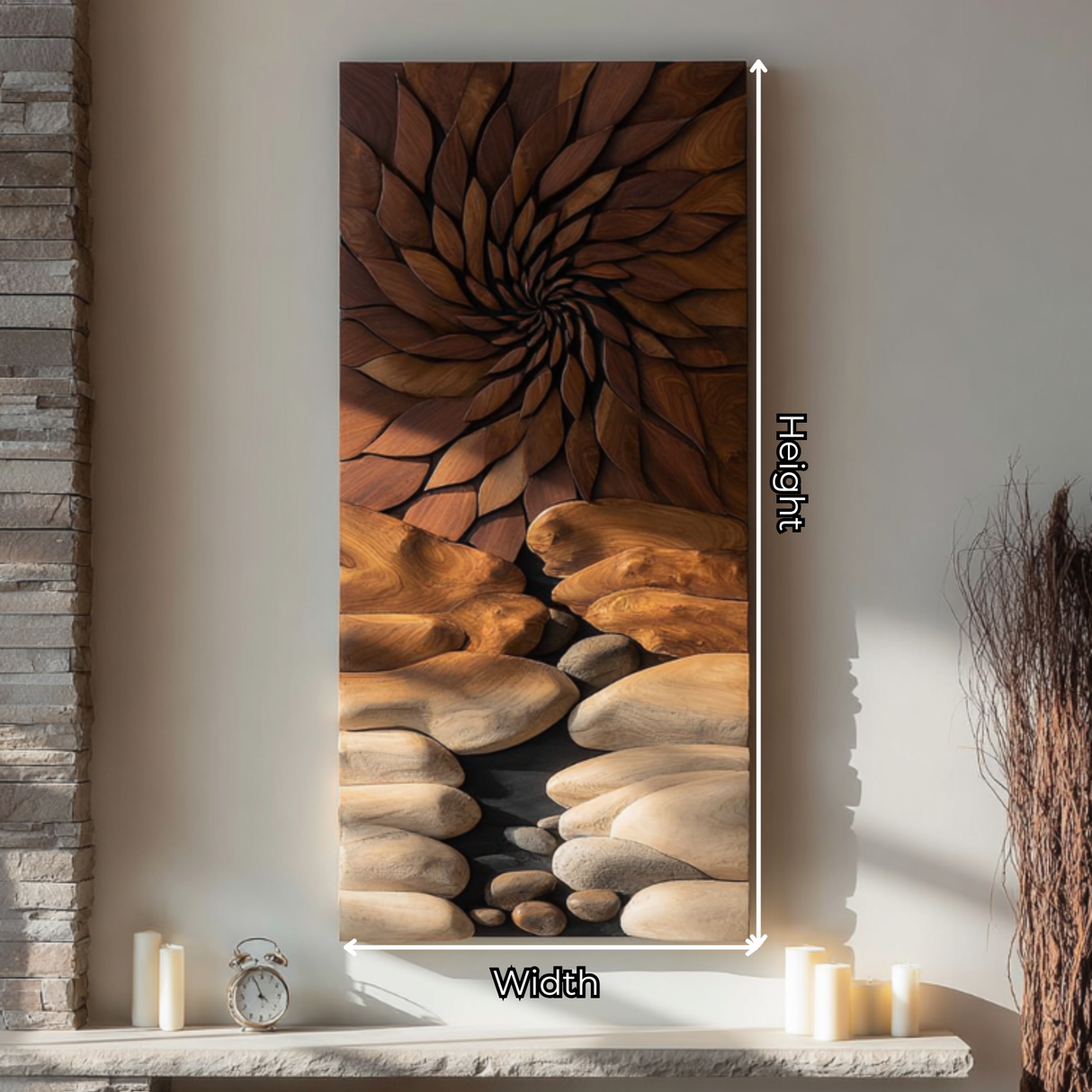 Carved Solid Wood Wall Panel for Interior Design