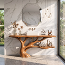 Bathroom Vanity Solid Wood with Sculptural Branch Base