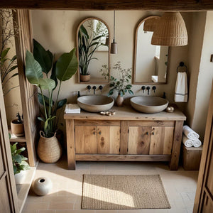 Solid Wood Vanity for Coastal Bathrooms