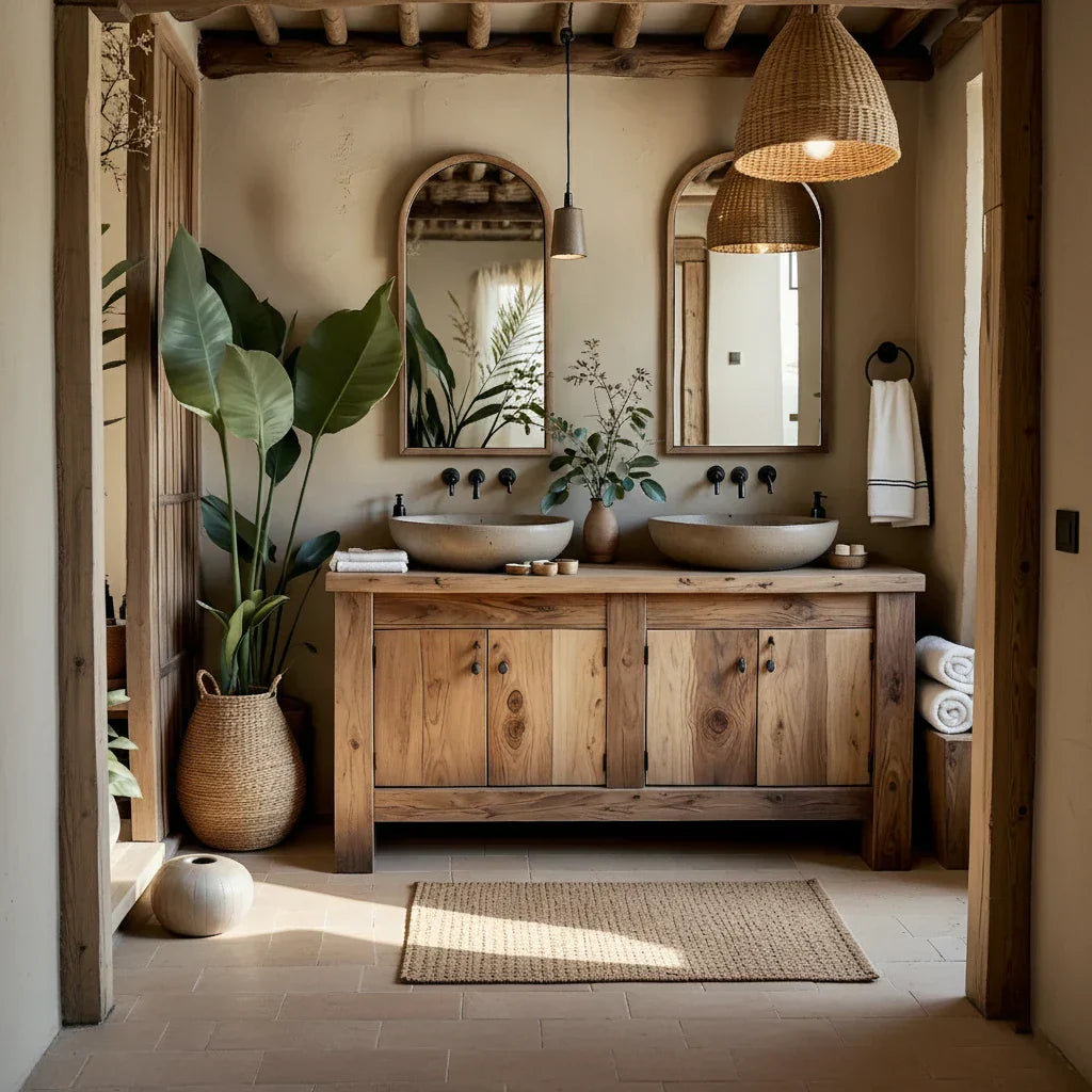 Solid Wood Vanity for Coastal Bathrooms