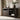 Dark Solid Wood Sideboard with Open Shelving for Modern Interiors