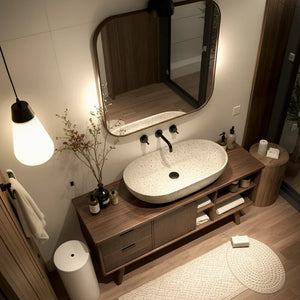 Solid-Wood Vanity for Modern Bathrooms