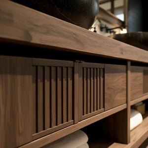 Solid-Wood Double Bathroom Vanity