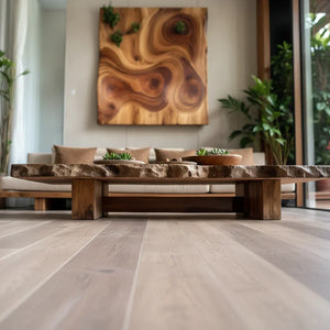 Live-Edge Solid-Wood Coffee Table for Organic Living Rooms