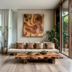 Live-Edge Solid-Wood Coffee Table for Organic Living Rooms