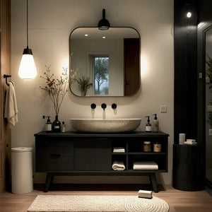 Solid-Wood Vanity for Modern Bathrooms