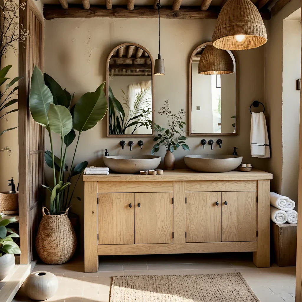 Solid Wood Vanity for Coastal Bathrooms
