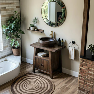 Solid Wood Bathroom Vanity for Spa-Inspired Bathrooms