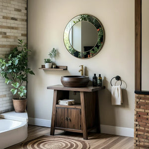 Solid Wood Bathroom Vanity for Spa-Inspired Bathrooms