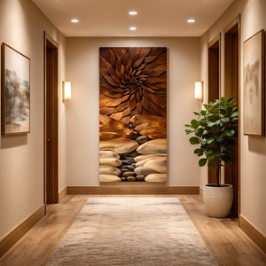 Carved Solid Wood Wall Panel for Interior Design